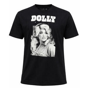 Dolly Parton Black & White Potrait Men's Adult Short Sleeve T-Shirt Sz XXL / 2XL